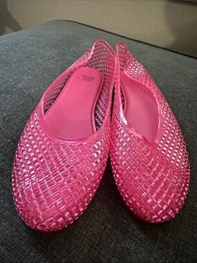 wild fable Pink Woven Jelly Slip-On Flats
